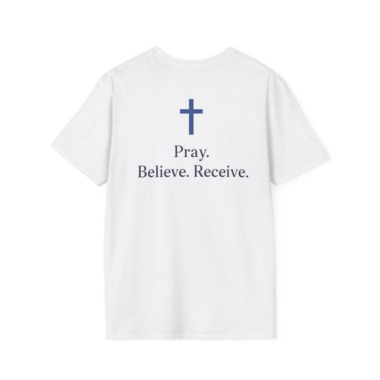 2026 Christian Faith T-Shirt — Pray. Believe. Receive. Shirt