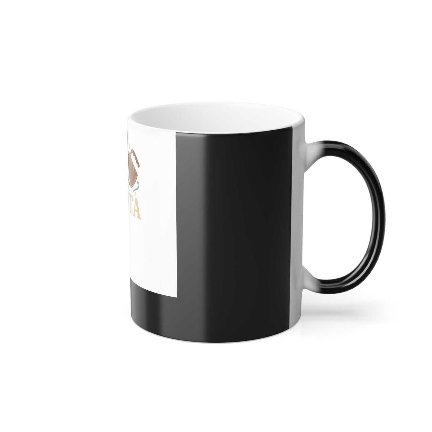 Color-Changing Coffee Mug — Personalized "Self-Barista" Design, 11oz