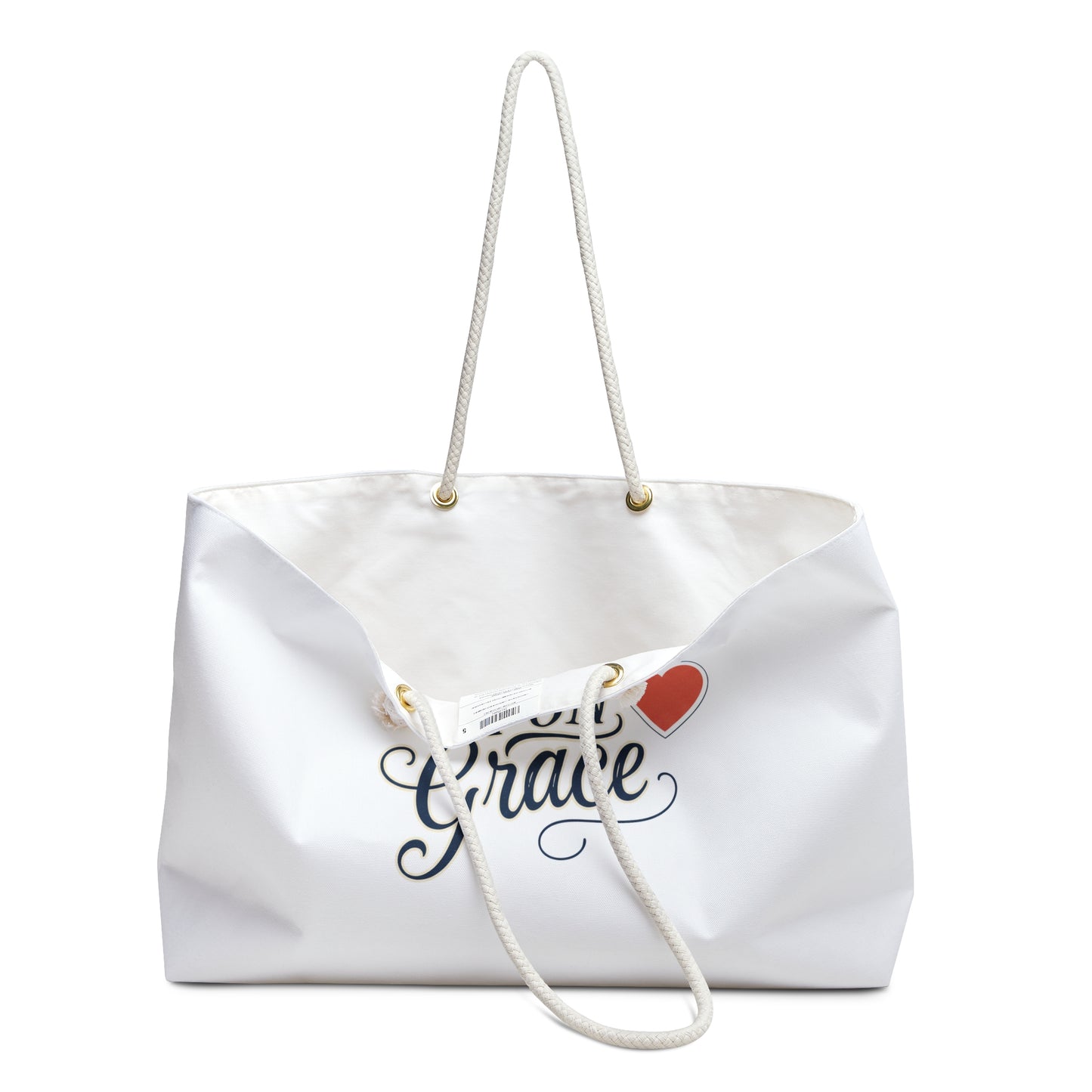 Grace Upon Grace Weekender Bag | Inspirational Christian Travel Tote | Faith-Based Duffle