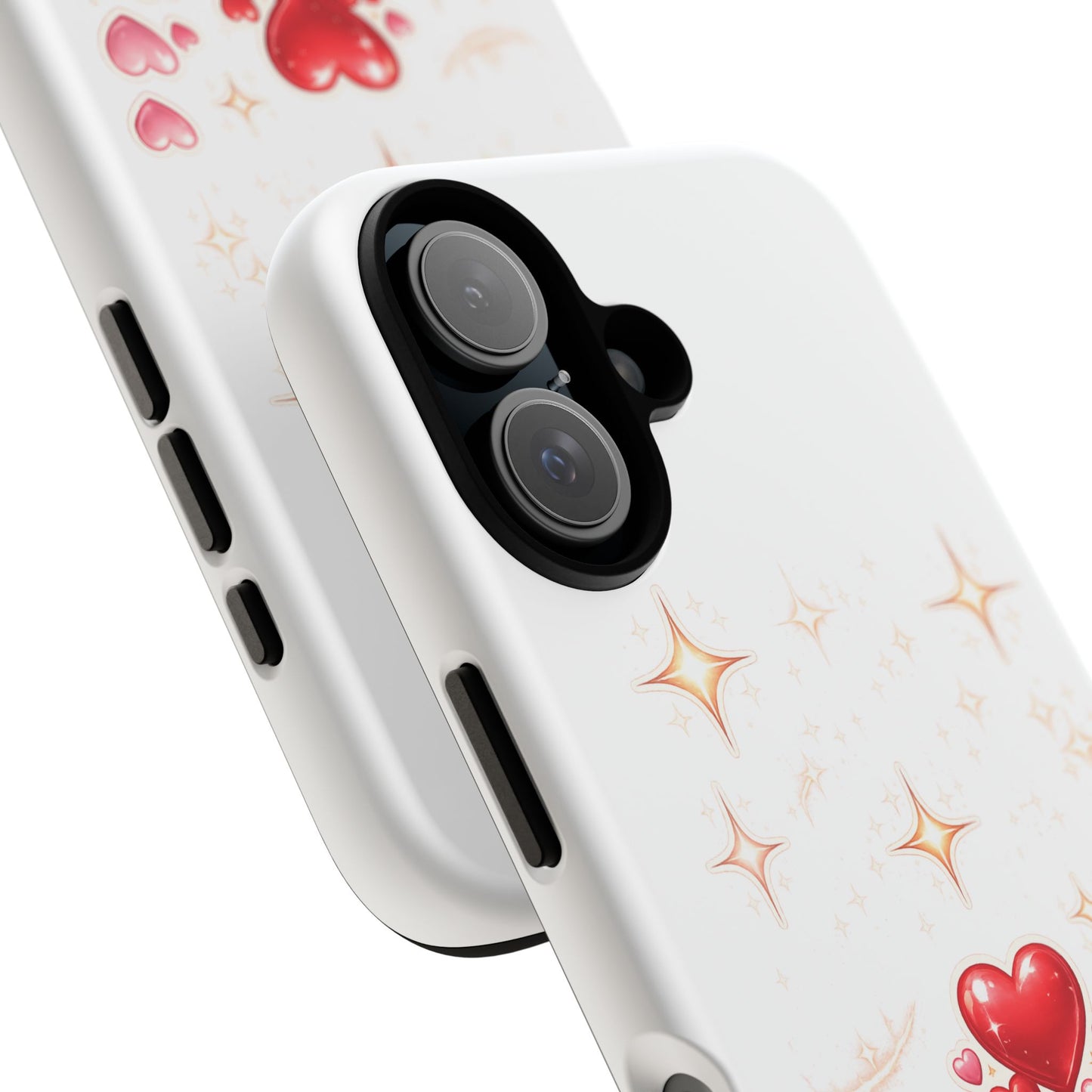 Phone Case - Sparkling Hearts Romantic Protective Cover