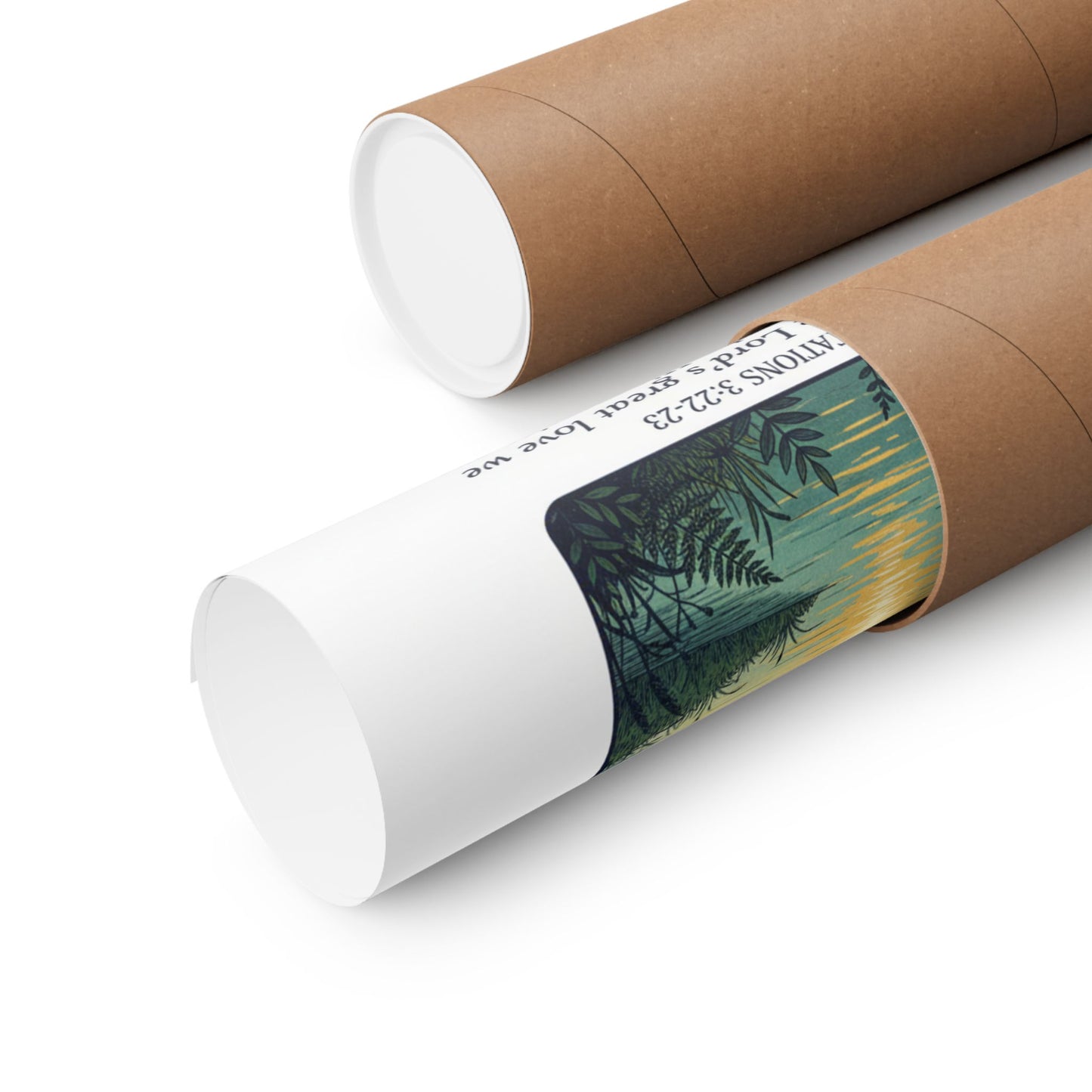 Matte Poster — Lamentations 3:22-23 Sunrise Scripture Art Print