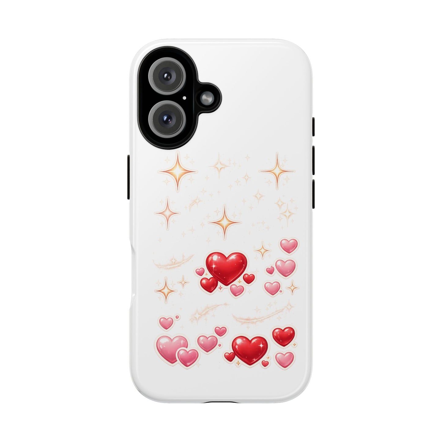 Phone Case - Sparkling Hearts Romantic Protective Cover